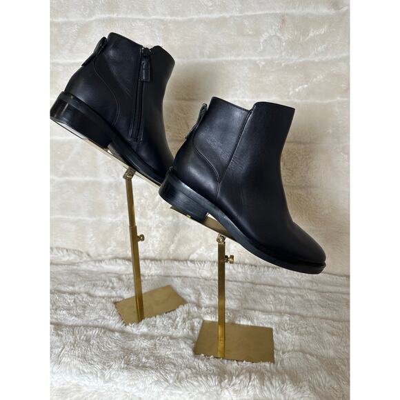 Cole Haan 6 B River Leather Chelsea Boot Waterproof Black Supple Leather - Picture 2 of 5